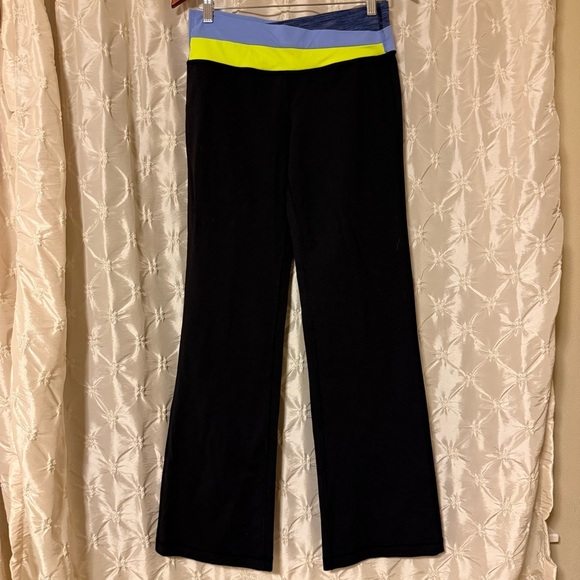 Lululemon Black Astro Pants Wide Flare Leg Full-On Luon Yoga Antidote / Lullaby - Picture 5 of 16